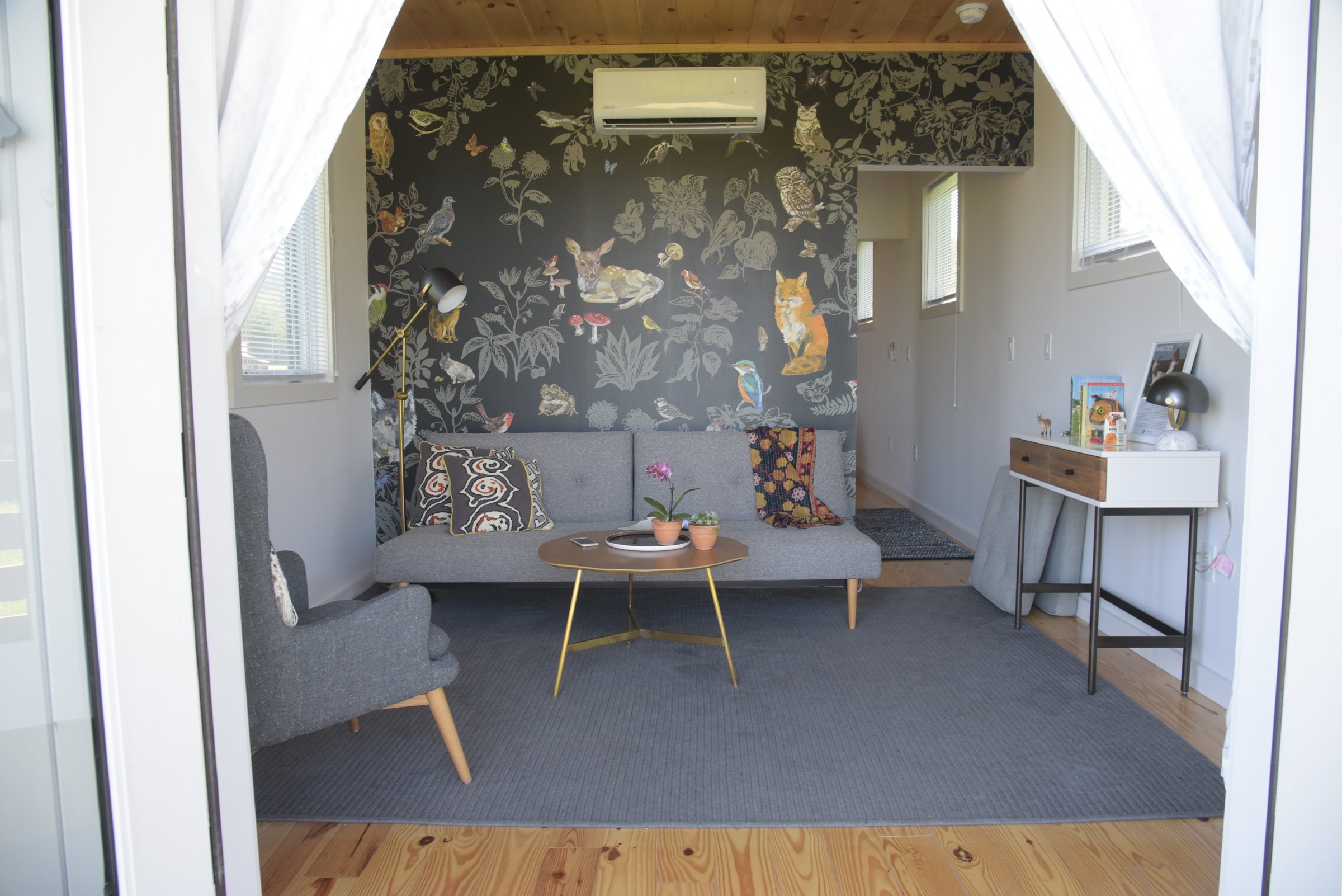 Interior tiny house Farm Sanctuary